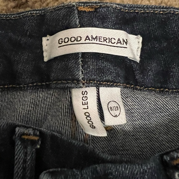 Good american good legs dark blue wash skinny jeans size 8 - Picture 3 of 5